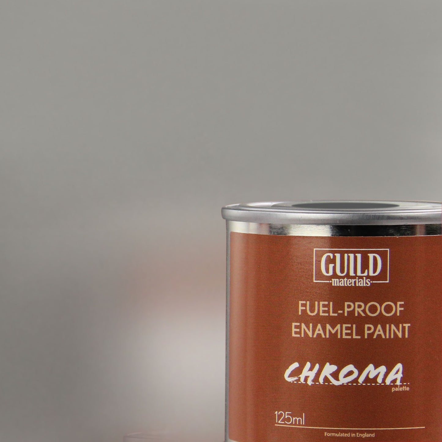 Load image into Gallery viewer, Chroma Enamel Fuelproof Paint Gloss Silver (125ml Tin)
