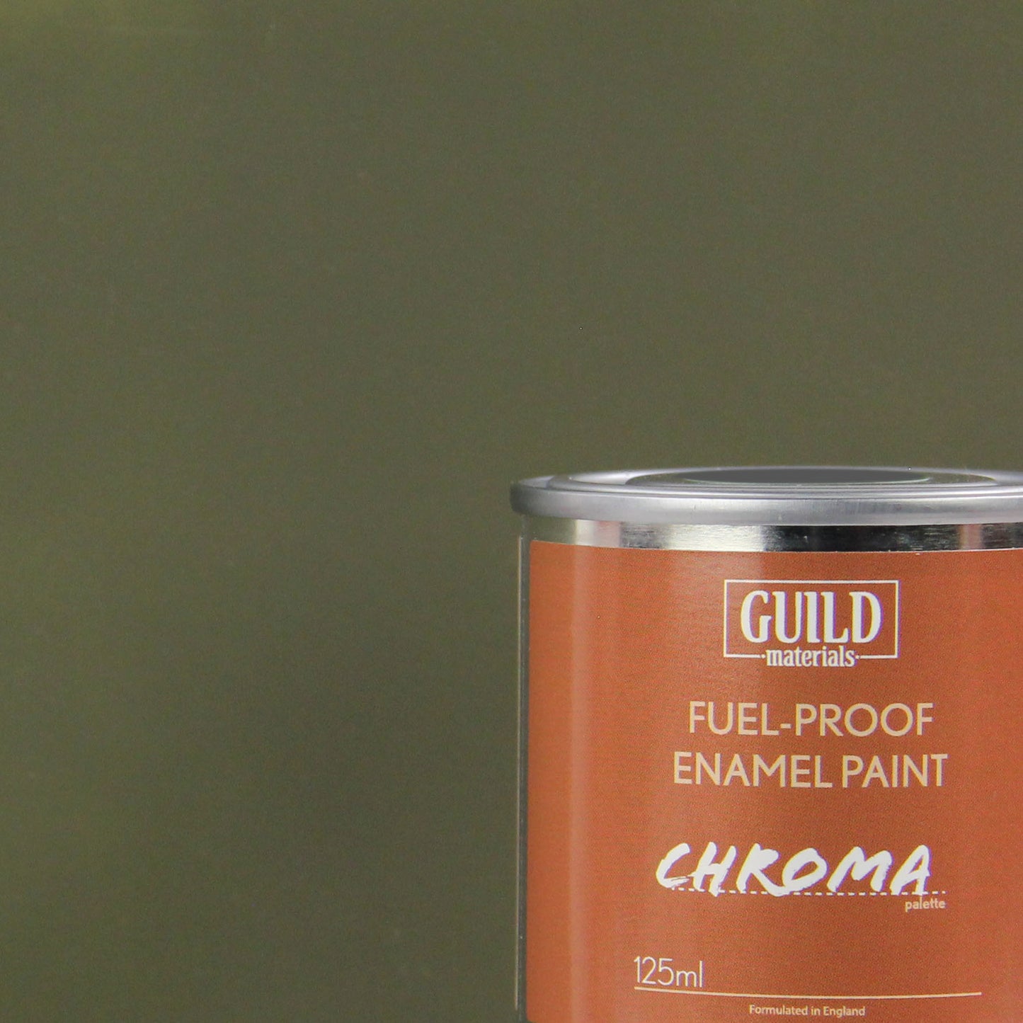 Chroma Enamel Fuelproof Paint Matt Olive Drab (125ml Tin)